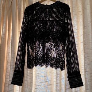 Deep Navy Medium Bl^nk NYC Lace Top